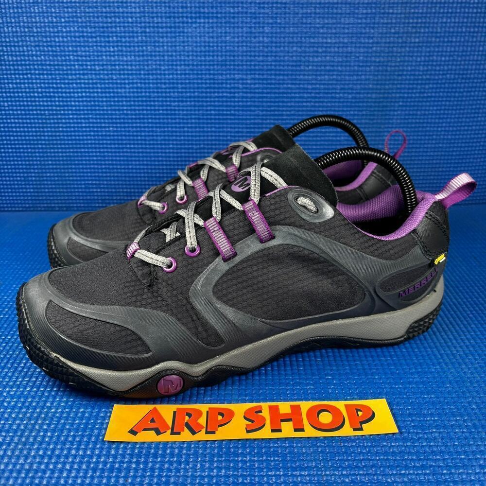 🔴 MERRELL PROTERRA Women`s Size 10 Black Athletic Hiking Trail Shoes J48118